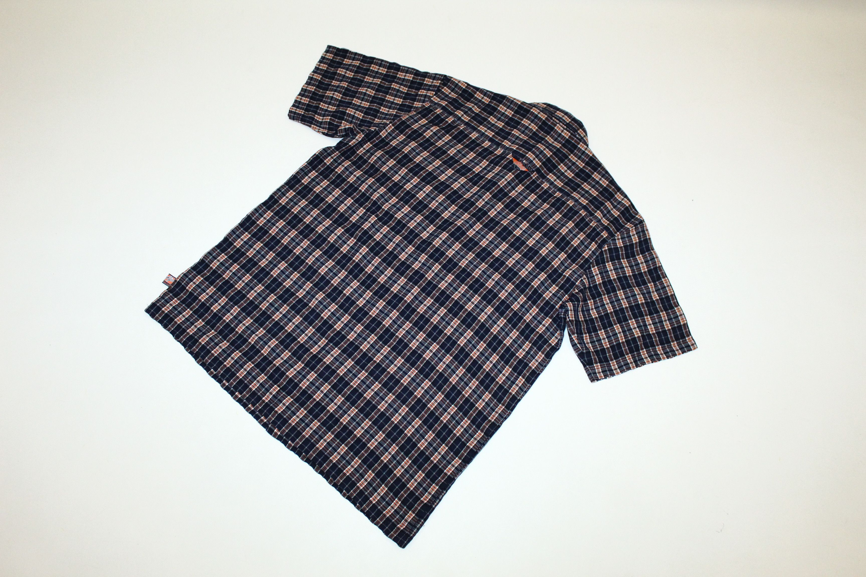Pelle Pelle 💥RARE💥Pelle Pelle Sign Checkered Patchwork Rayon Shirt Size US L / EU 52-54 / 3 - 8 Thumbnail