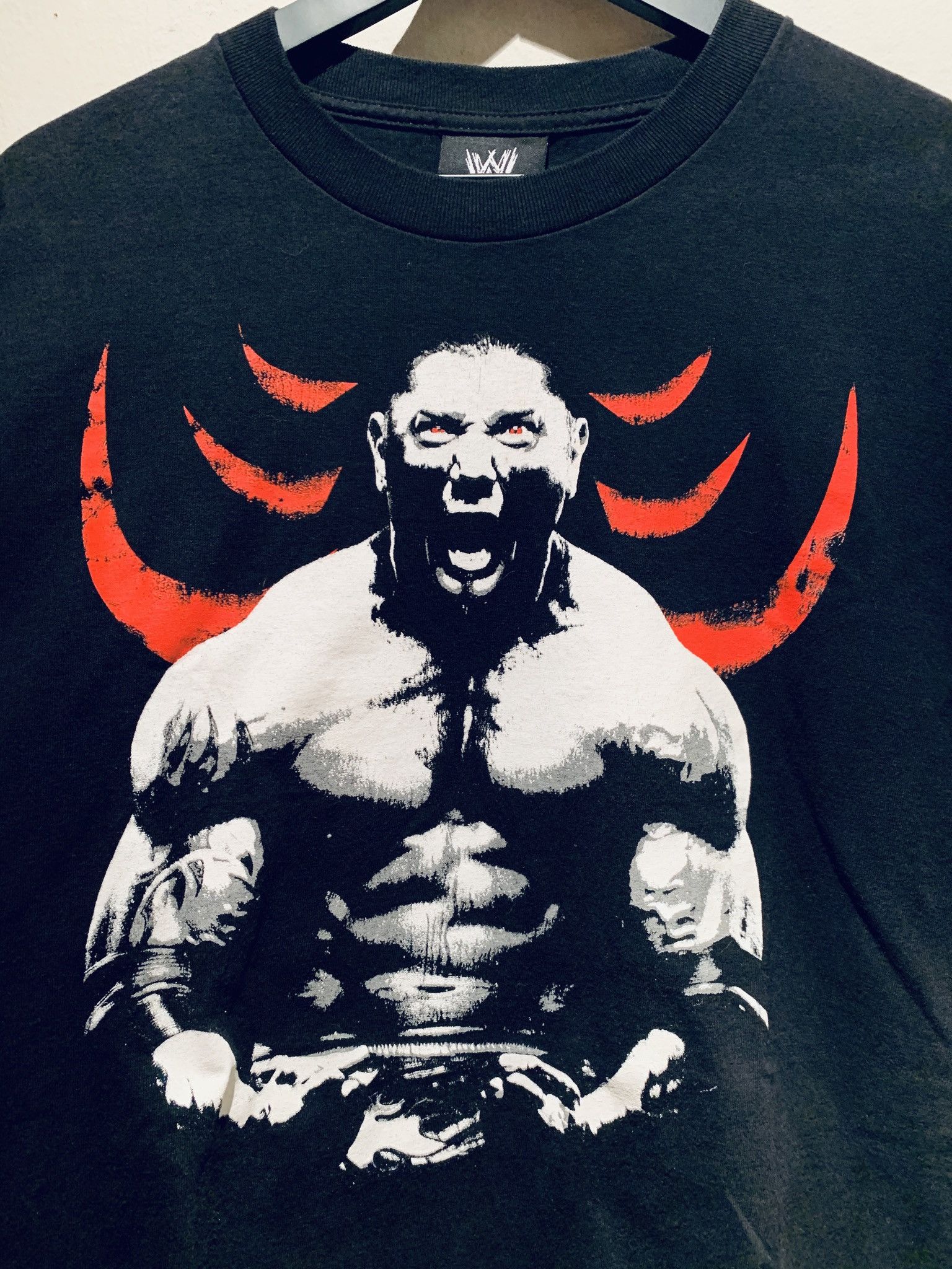 Vintage × WWE × WWF *RARE* Vintage WWE Batista Unleashed Wrestling T-Shirt - L Size US L / EU 52-54 / 3 - 3 Thumbnail