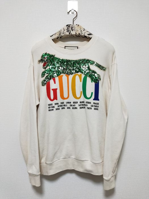 Gucci cities sweatshirt hot sale