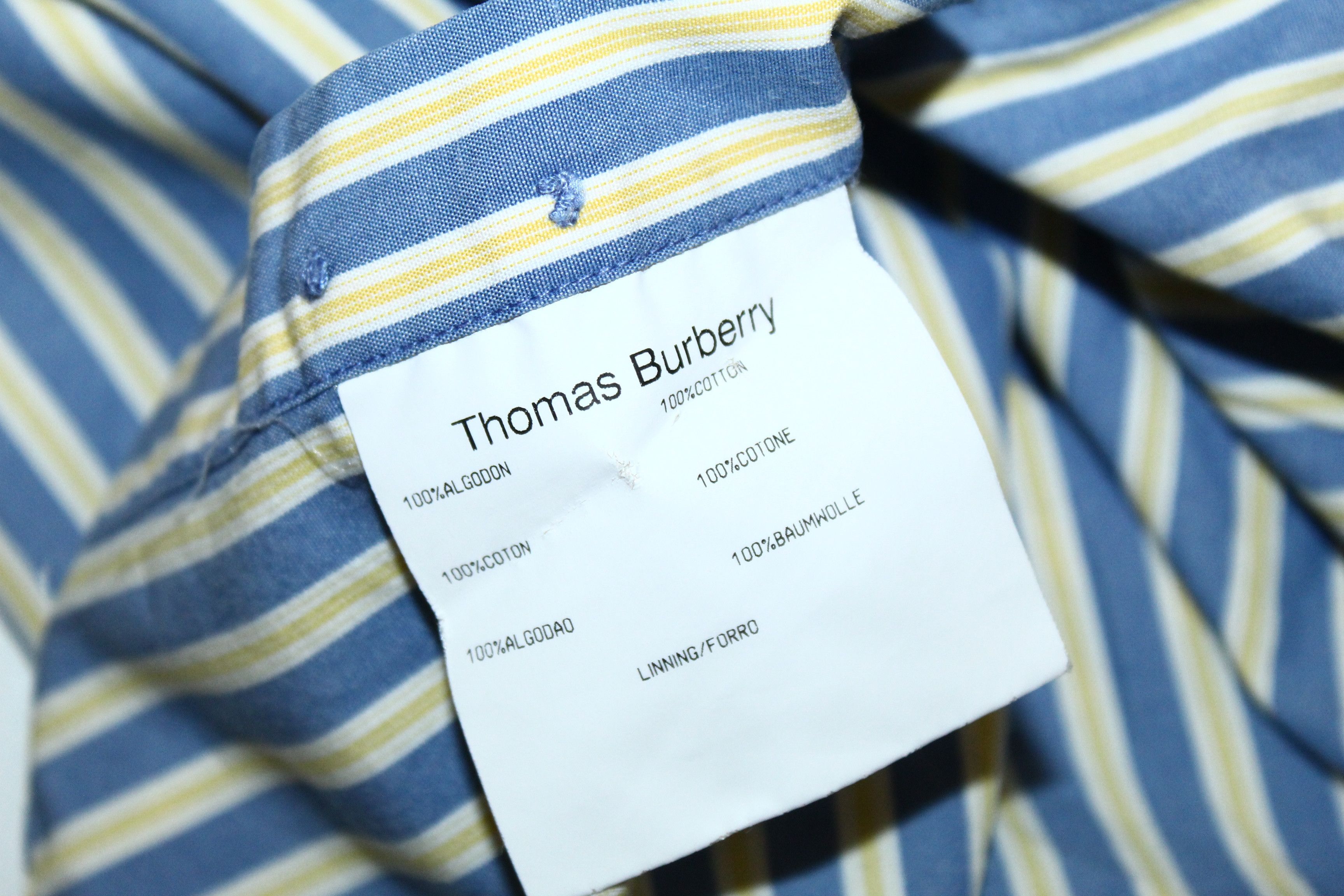 Burberry Thomas Burberry Signatured Stripes S/S Casual Shirt Size US L / EU 52-54 / 3 - 4 Thumbnail