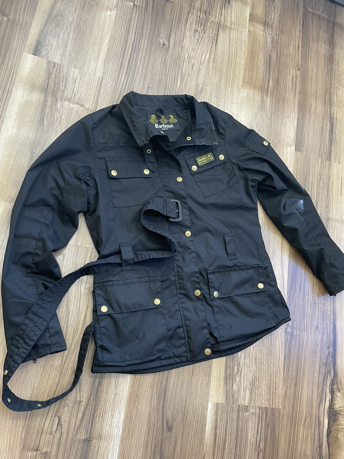 Jacket Barbour polar quilt black women vintage