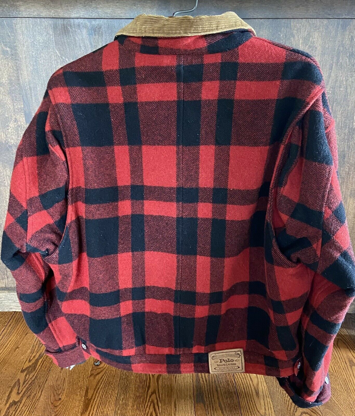 Polo Ralph Lauren Vintage Polo Ralph Lauren Red Flannel Wool Jacket Large Size US L / EU 52-54 / 3 - 2 Thumbnail