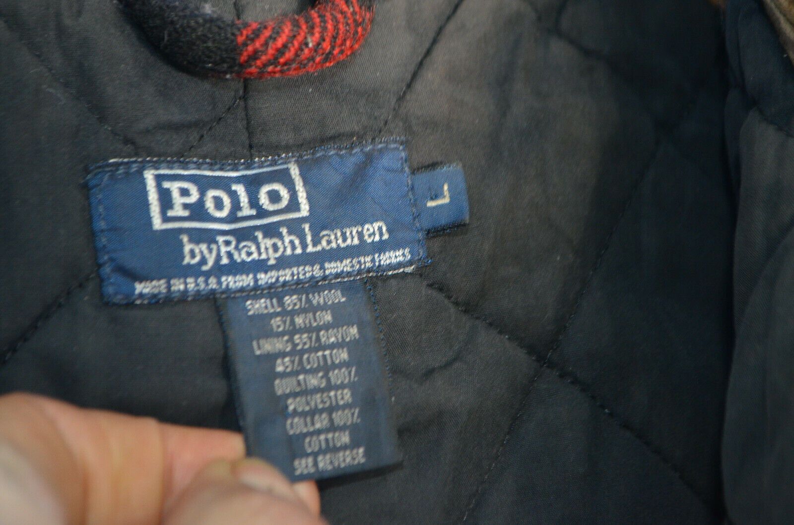 Polo Ralph Lauren Vintage Polo Ralph Lauren Red Flannel Wool Jacket Large Size US L / EU 52-54 / 3 - 8 Thumbnail