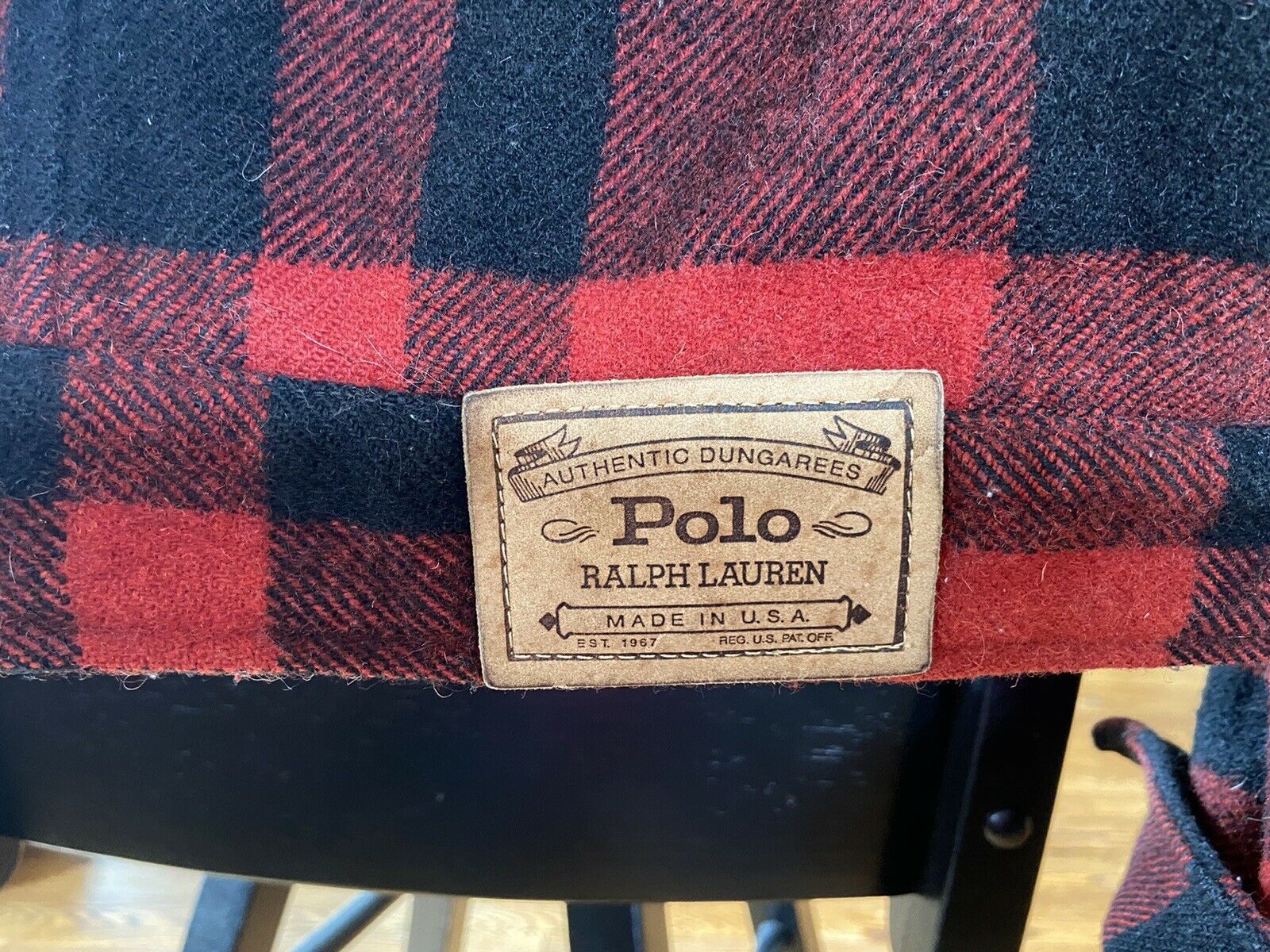Polo Ralph Lauren Vintage Polo Ralph Lauren Red Flannel Wool Jacket Large Size US L / EU 52-54 / 3 - 6 Thumbnail