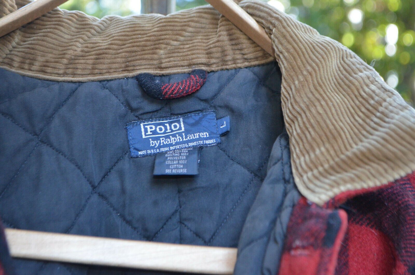 Polo Ralph Lauren Vintage Polo Ralph Lauren Red Flannel Wool Jacket Large Size US L / EU 52-54 / 3 - 5 Thumbnail