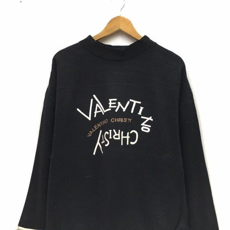 Valentino Christy Crewneck Sweatshirt Big Logo Spell Out