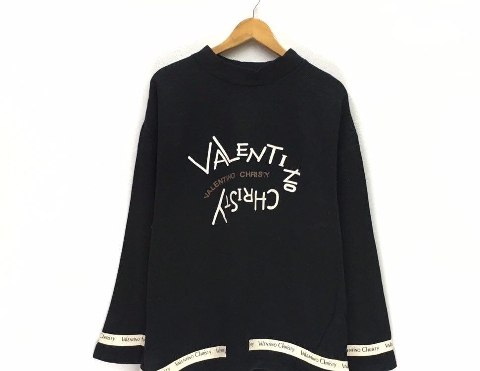 Valentino Christy Crewneck Sweatshirt Big Logo Spell Out