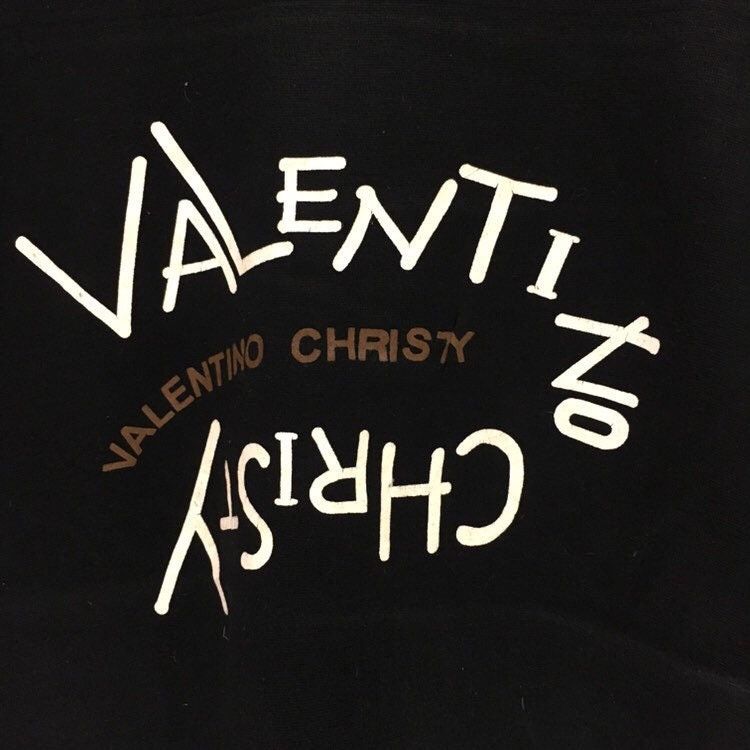 Valentino Christy Crewneck Sweatshirt Big Logo Spell Out