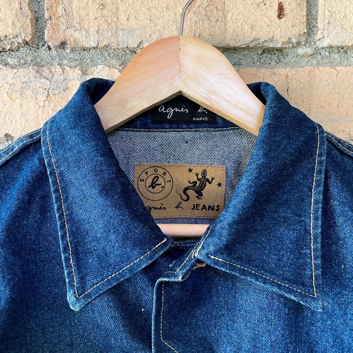 agnes b. Vintage Agnes B. Sport Denim Jacket Made in France Size M / US 6-8 / IT 42-44 - 4 Thumbnail
