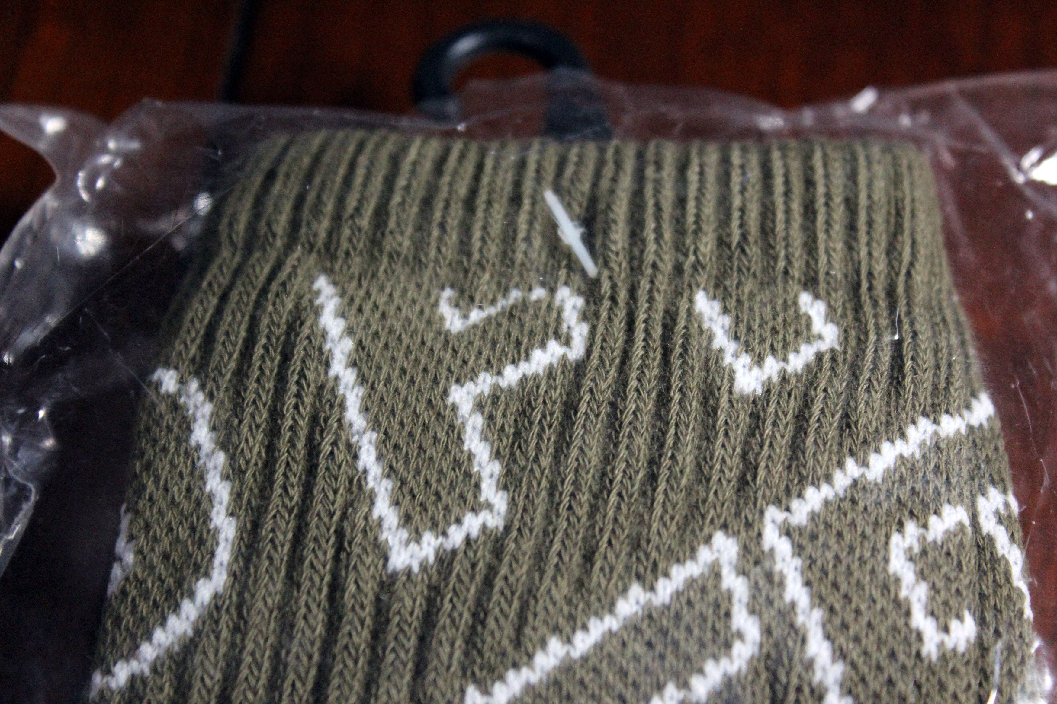 Fuck The Population FTP Socks All Over Outline Logo [Olive] Size ONE SIZE - 5 Thumbnail