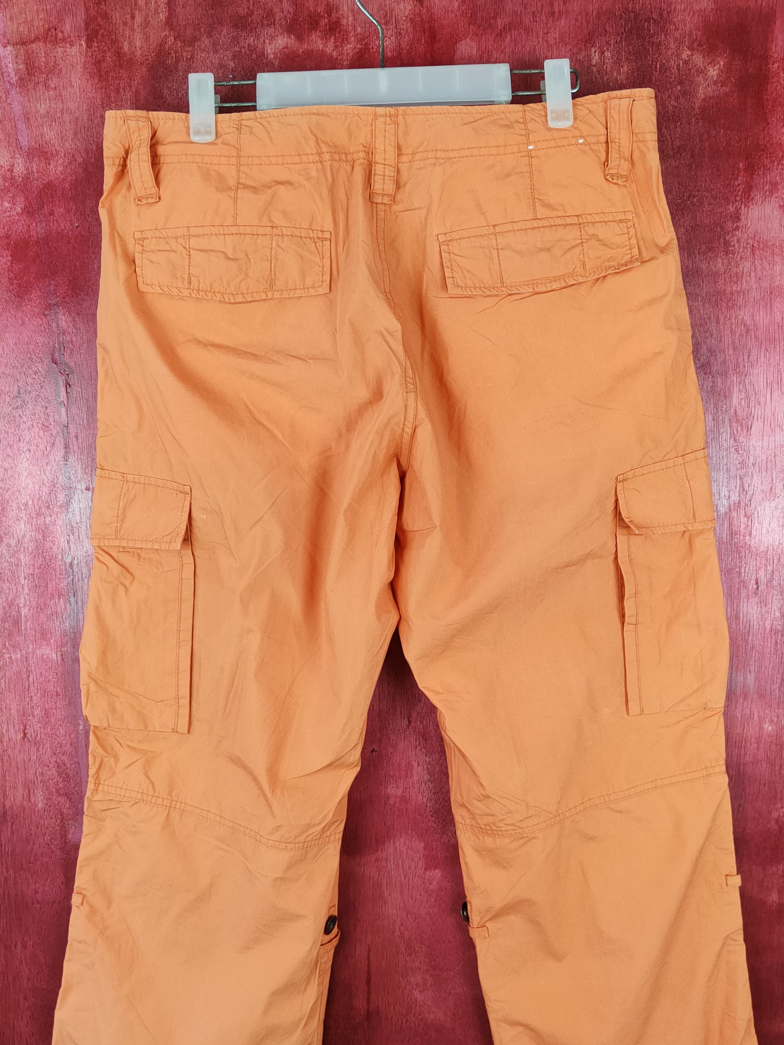 Japanese Brand × Vintage Uniqlo orange multi pocket tactical cargo pants #S357 Size US 35 - 9 Thumbnail
