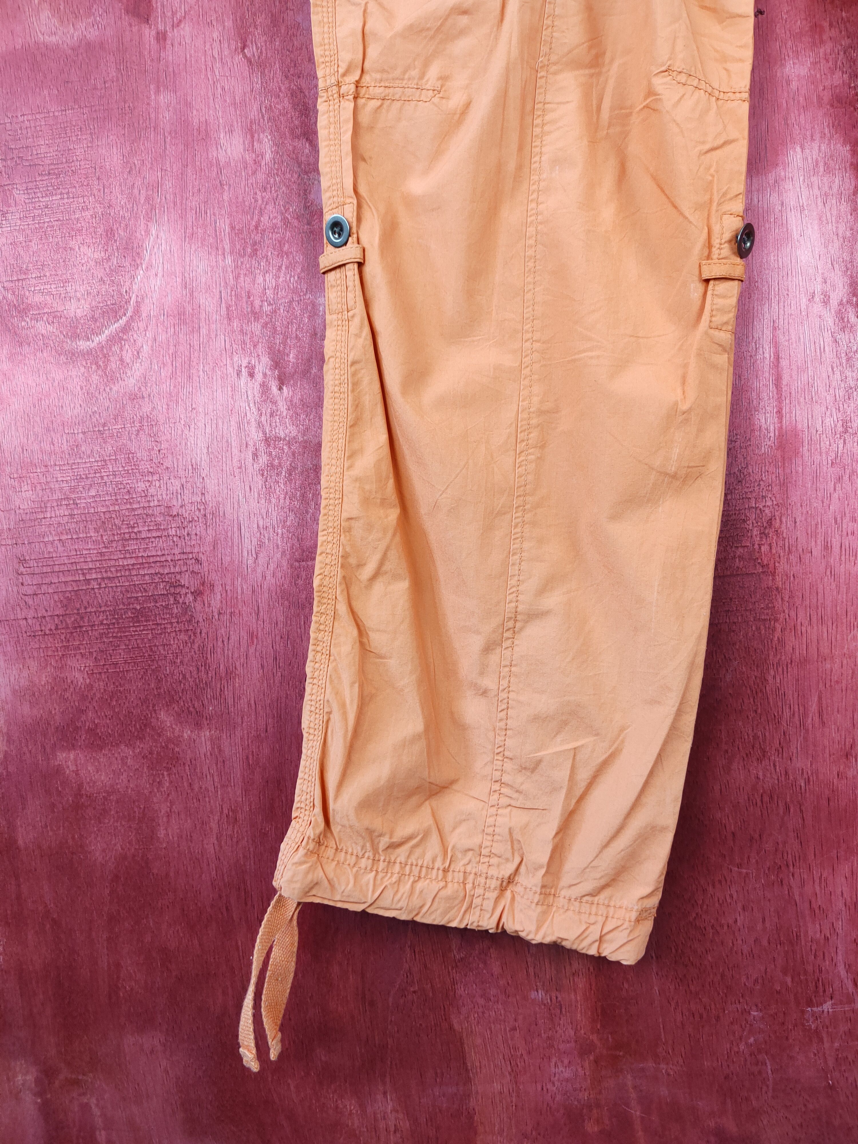 Japanese Brand × Vintage Uniqlo orange multi pocket tactical cargo pants #S357 Size US 35 - 6 Thumbnail