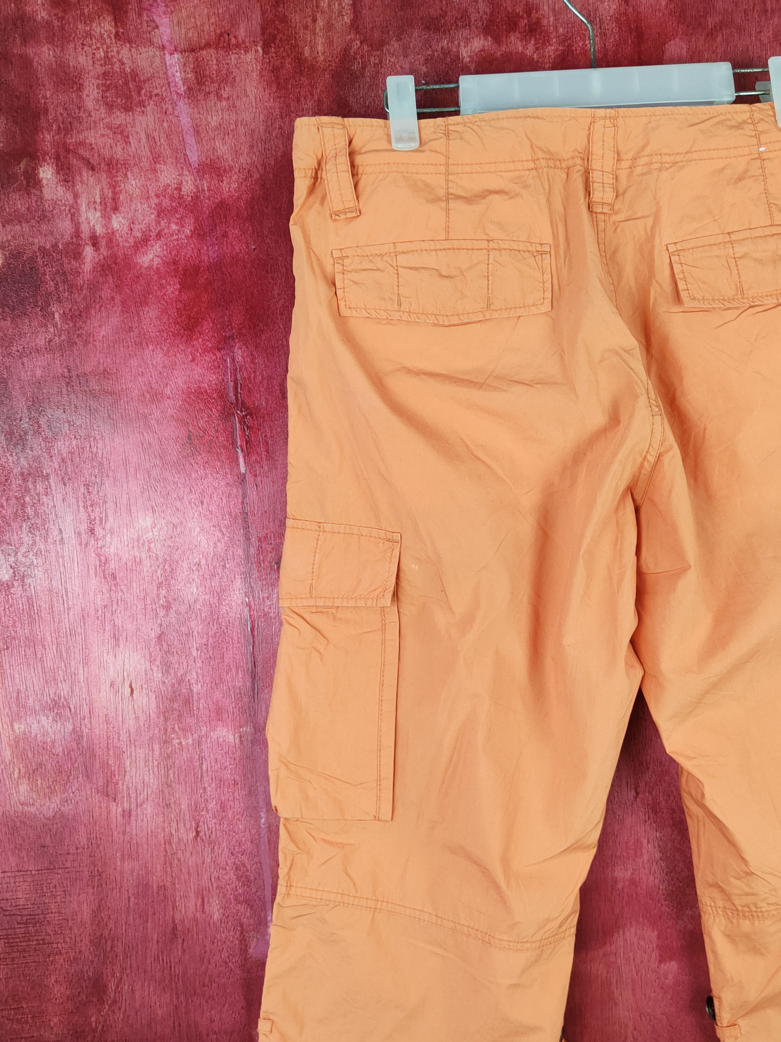 Japanese Brand × Vintage Uniqlo orange multi pocket tactical cargo pants #S357 Size US 35 - 11 Thumbnail