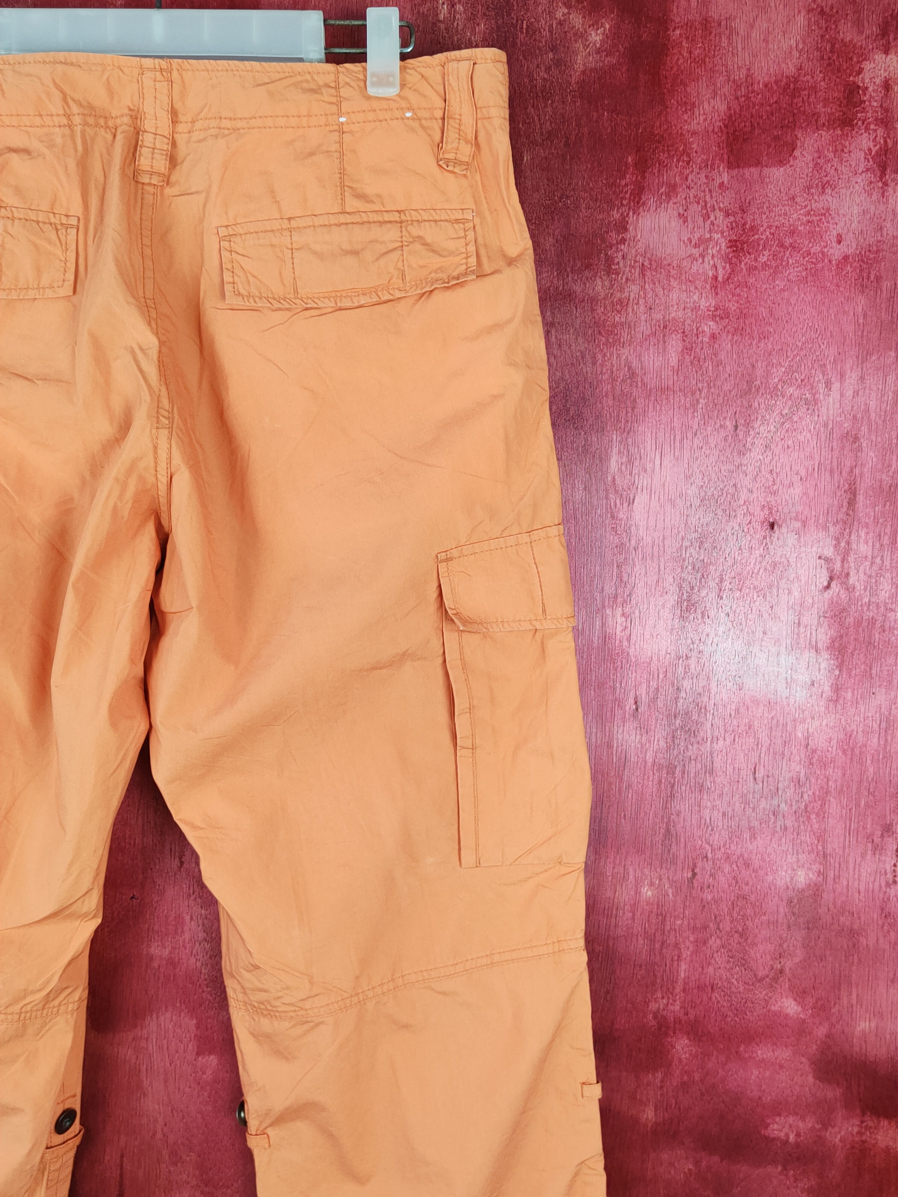 Japanese Brand × Vintage Uniqlo orange multi pocket tactical cargo pants #S357 Size US 35 - 12 Thumbnail