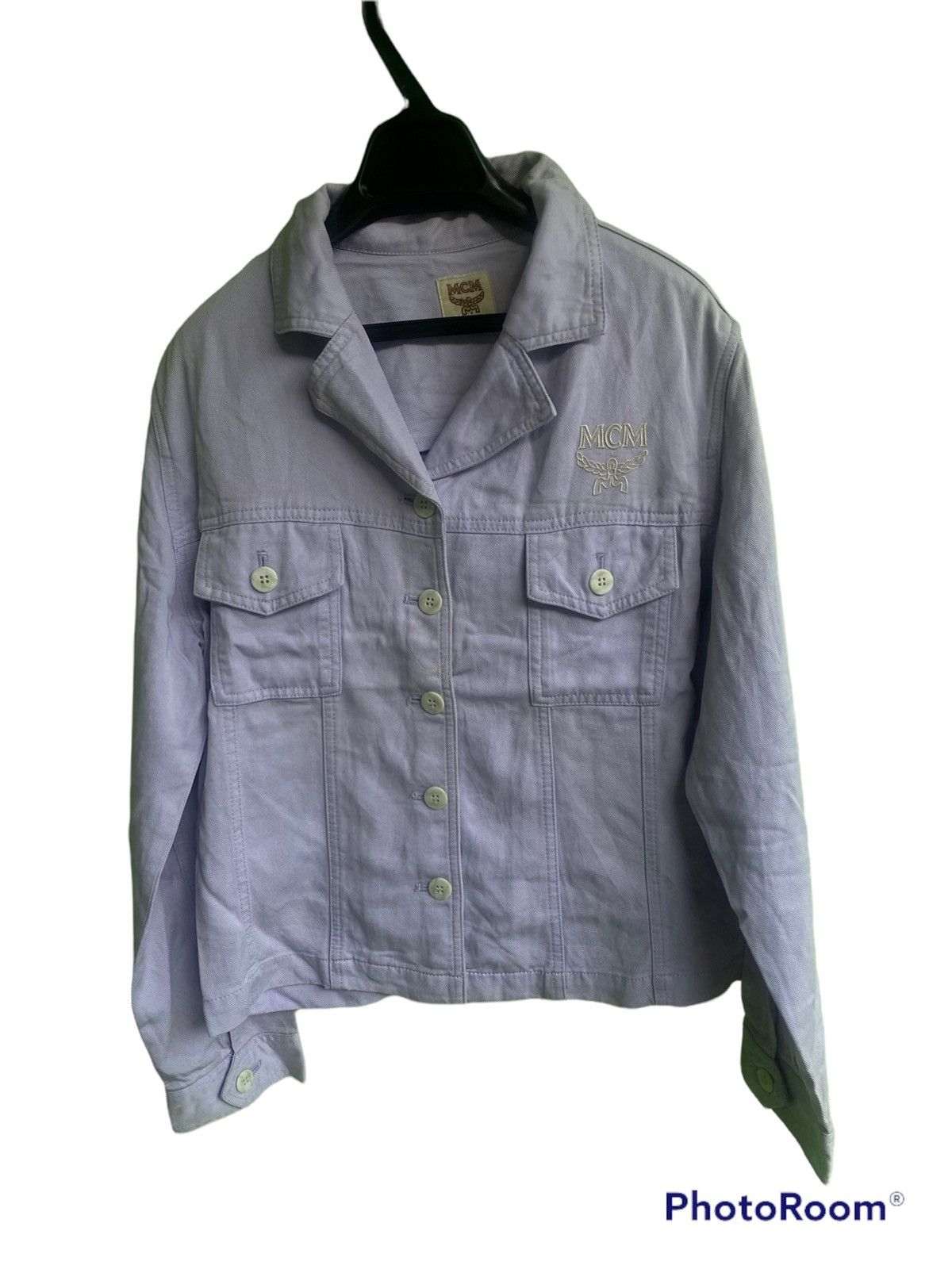 MCM VINTAGE MCM DENIM JACKET EMBROIDERY MCM LOGO Size US L / EU 52-54 / 3 - 1 Thumbnail