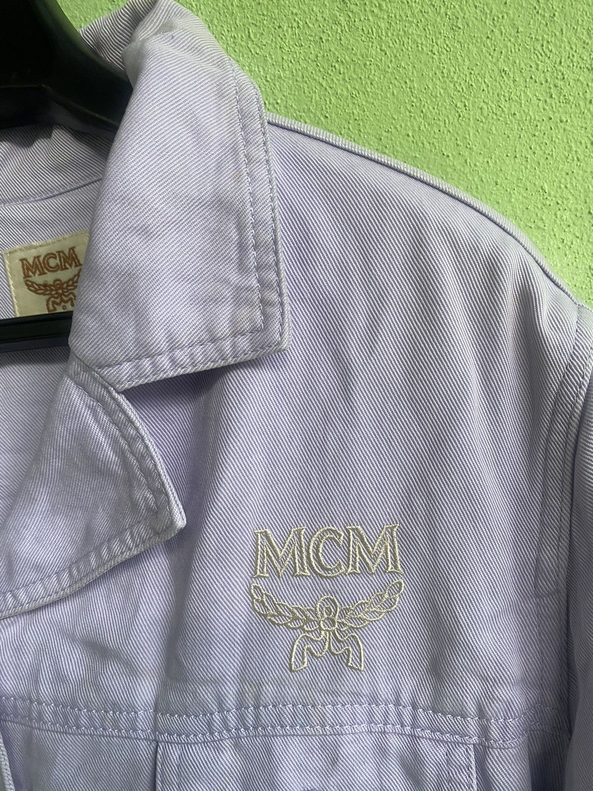 MCM VINTAGE MCM DENIM JACKET EMBROIDERY MCM LOGO Size US L / EU 52-54 / 3 - 3 Thumbnail