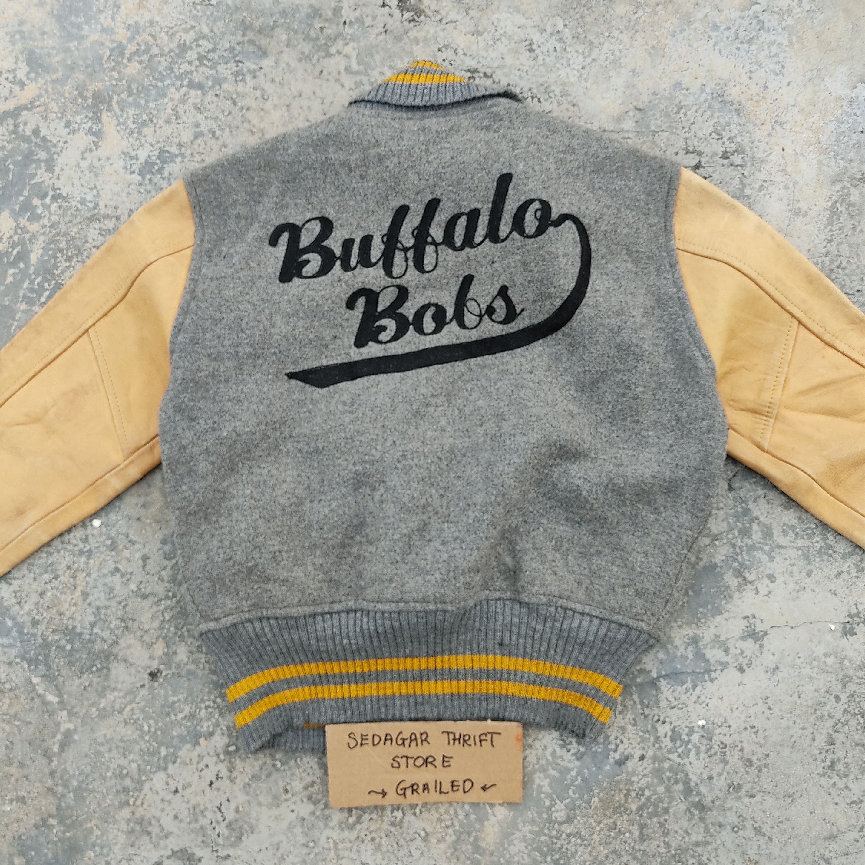 BUFFALO BOBS Vintage Buffalo Bobs Leather Sleeve Varsity Jacket Size US XS / EU 42 / 0 - 6 Thumbnail