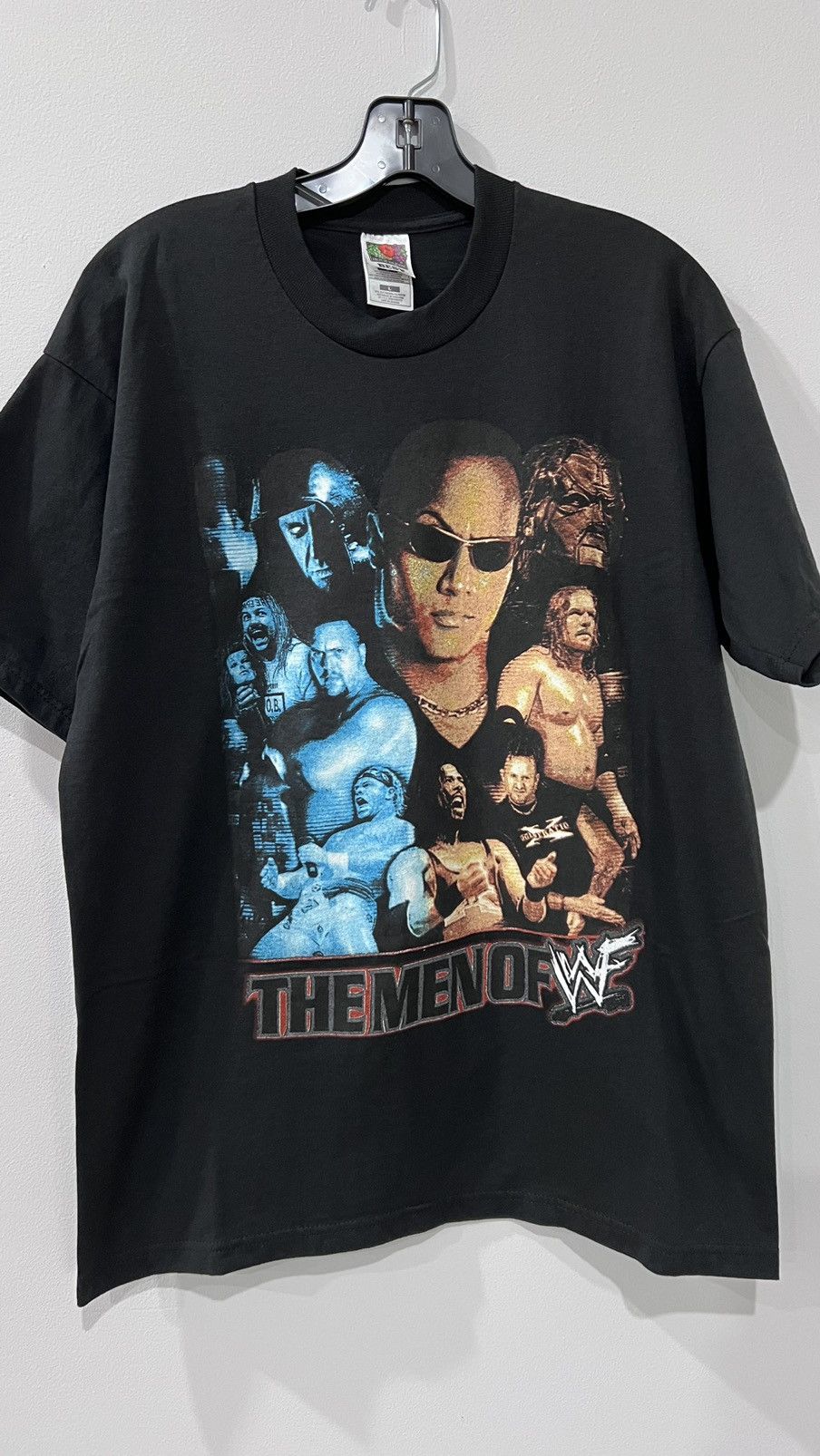 Vintage × WWE × WWF The Rock “The Man of WWF” Tee Fruit Of The Loom Tag Size L Size US L / EU 52-54 / 3 - 1 Thumbnail