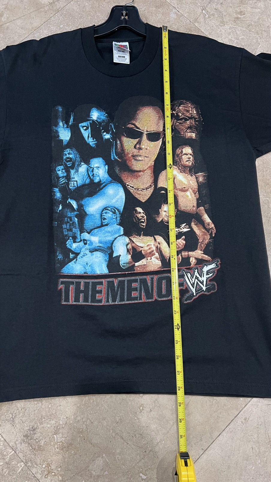Vintage × WWE × WWF The Rock “The Man of WWF” Tee Fruit Of The Loom Tag Size L Size US L / EU 52-54 / 3 - 4 Thumbnail