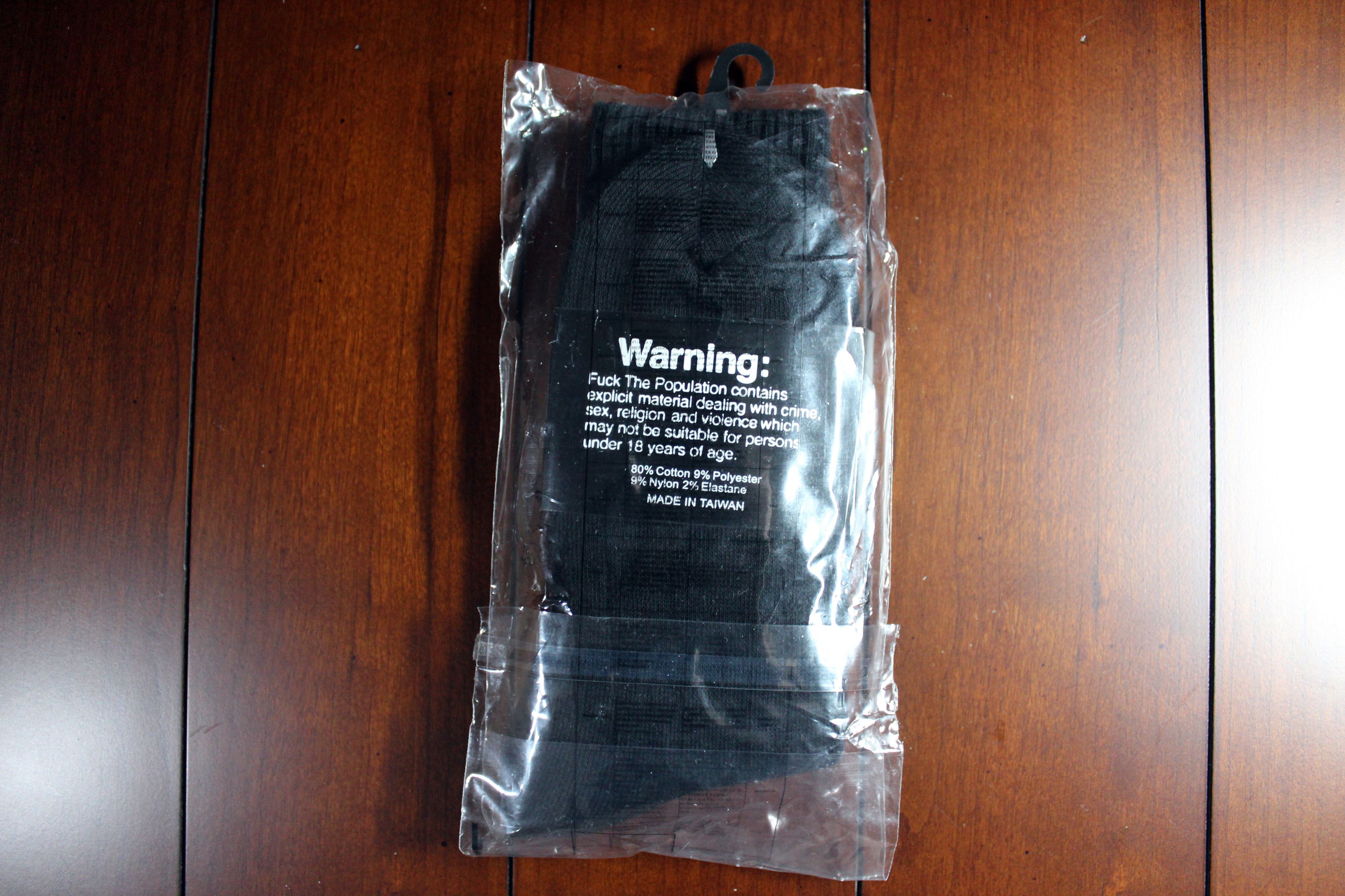 Fuck The Population FTP Socks Vertical Logo [Black] Size ONE SIZE - 3 Thumbnail