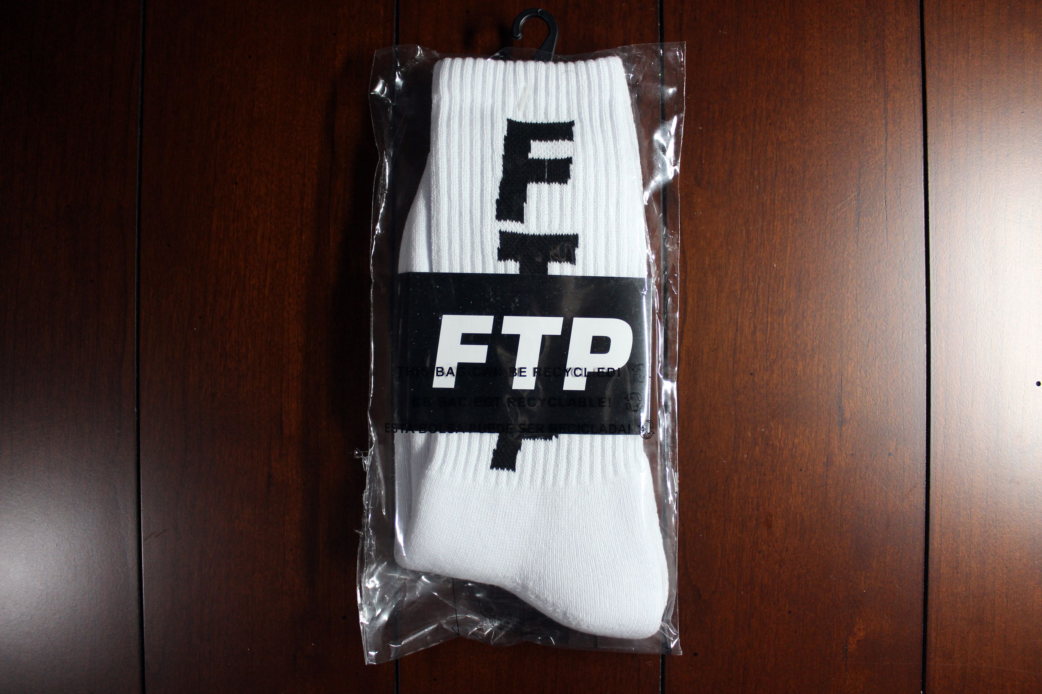 Fuck The Population FTP Socks Vertical Logo [White] Size ONE SIZE - 2 Thumbnail