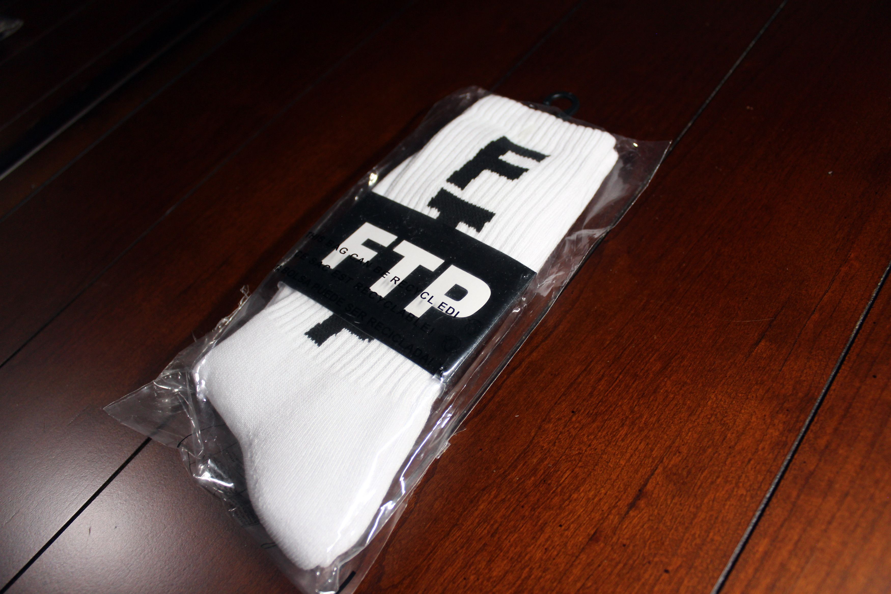 Fuck The Population FTP Socks Vertical Logo [White] Size ONE SIZE - 1 Thumbnail