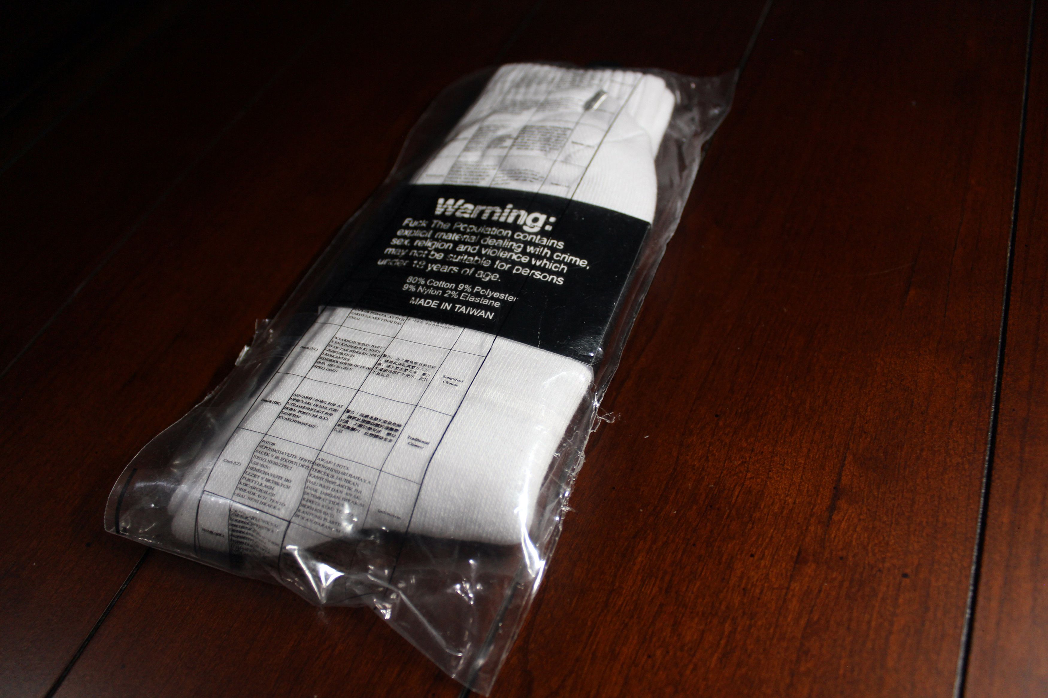 Fuck The Population FTP Socks Vertical Logo [White] Size ONE SIZE - 5 Thumbnail