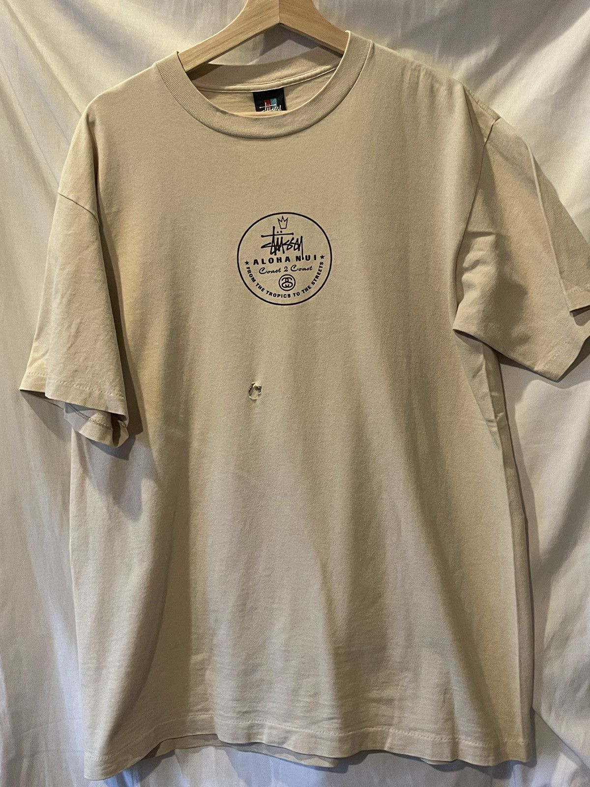 Made In Usa × Stussy × Vintage Vintage 90s stussy “aloha Nui” tee  