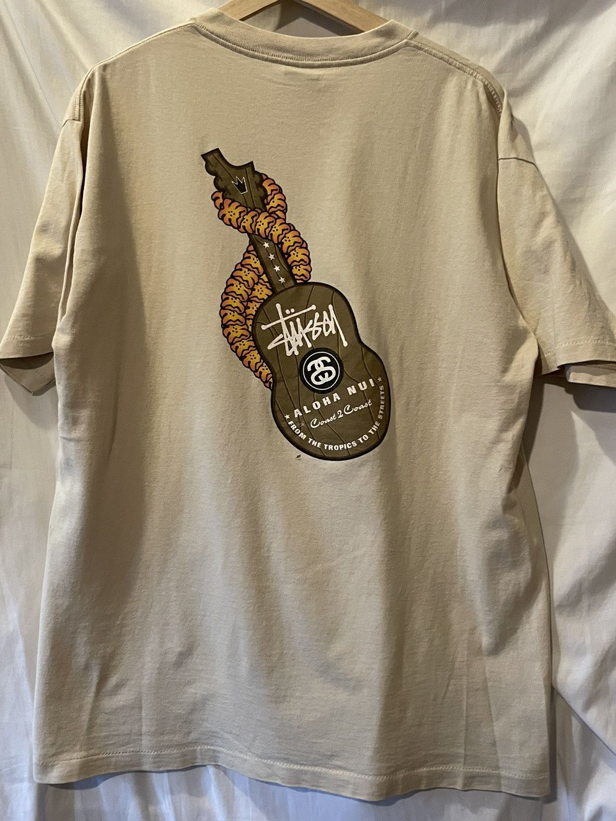 Made In Usa × Stussy × Vintage Vintage 90s stussy “aloha Nui” tee  