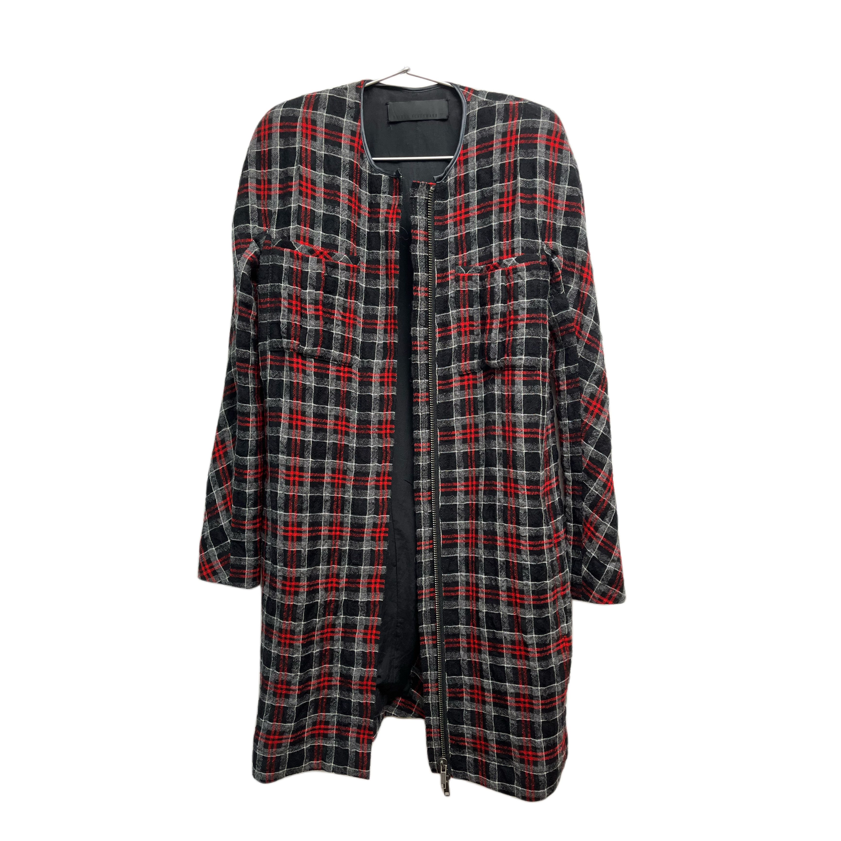 Haider Ackermann alpaca wool checked coat