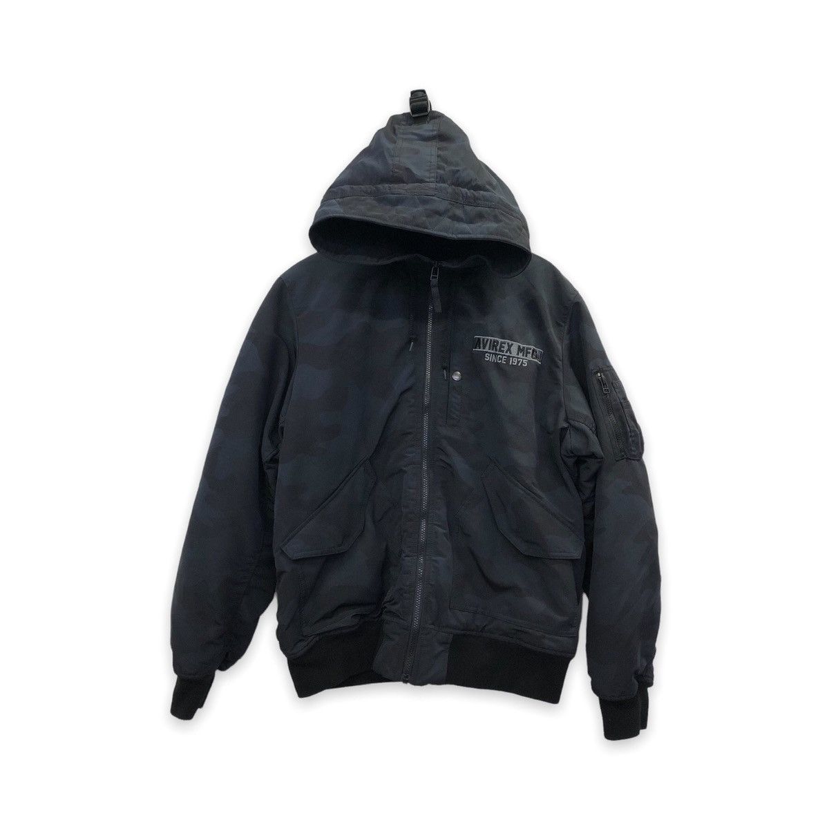 ‘Rare!! Vintage Avirex Military Nice Hoodie Jacket