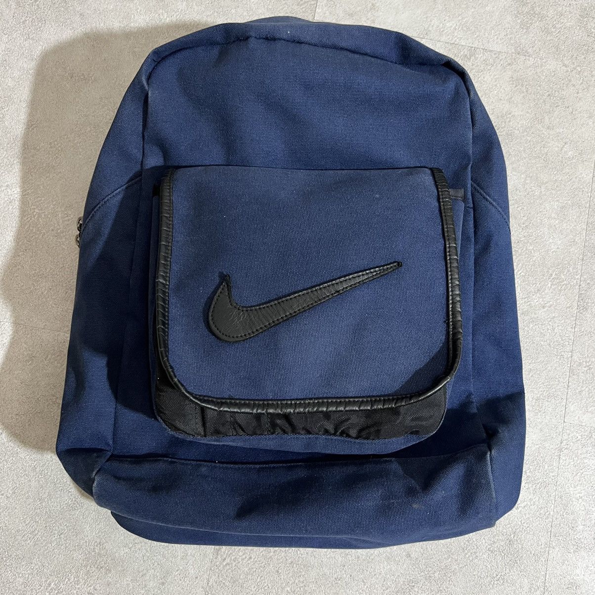 Nike Vintage Lether Patch Logo Backpack Bag