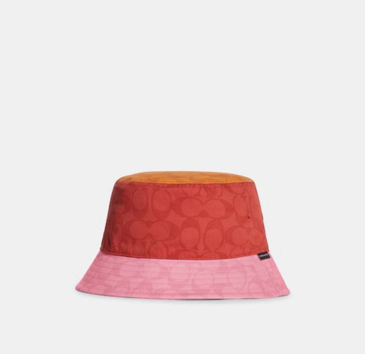 NWT cheapest Coach Reversible Colorblock Signature Bucket Hat