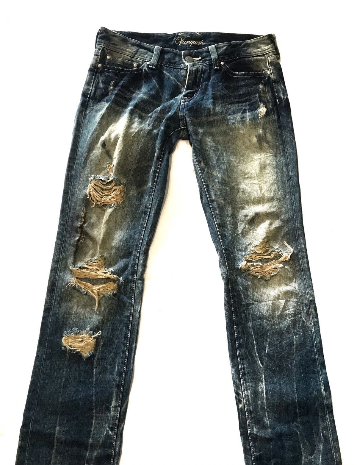 Beauty Beast vanquish gold made in japan distress denim Size US 32 / EU 48 - 2 Thumbnail