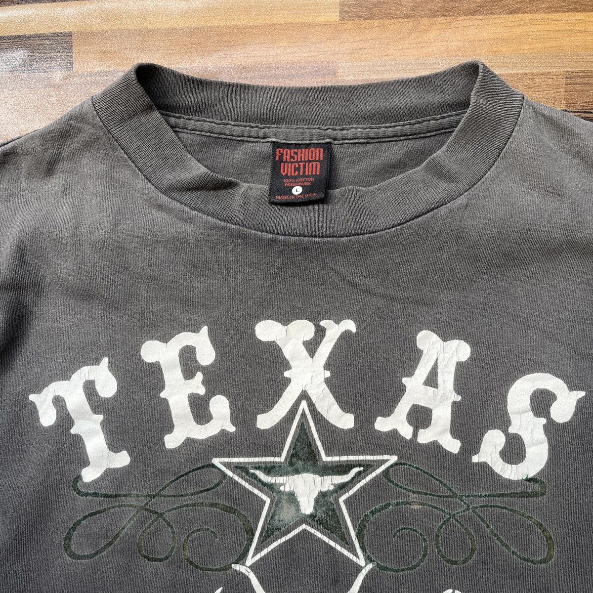 Fashion Victim Fashion Victim Texas Vintage Single Stitches USA Size US L / EU 52-54 / 3 - 5 Thumbnail