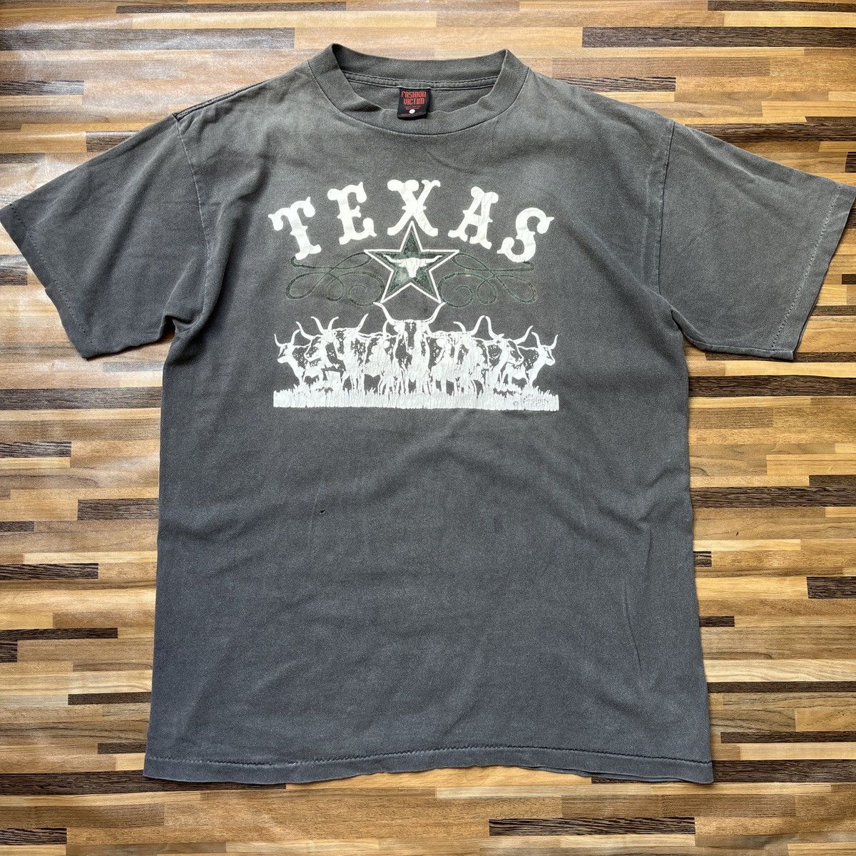 Fashion Victim Fashion Victim Texas Vintage Single Stitches USA Size US L / EU 52-54 / 3 - 18 Thumbnail
