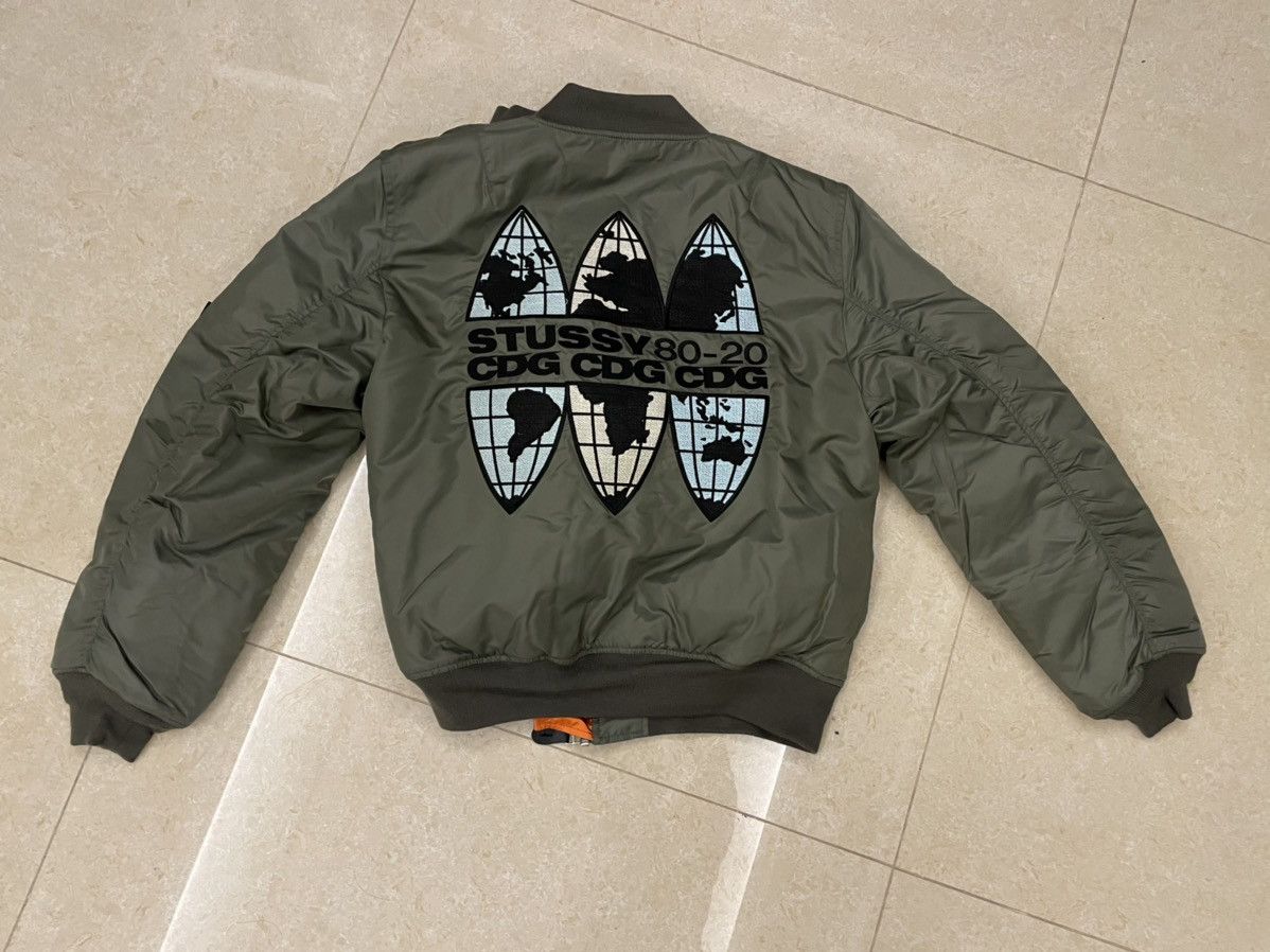 Stussy Stussy x cdg ma1 jacket M | Grailed