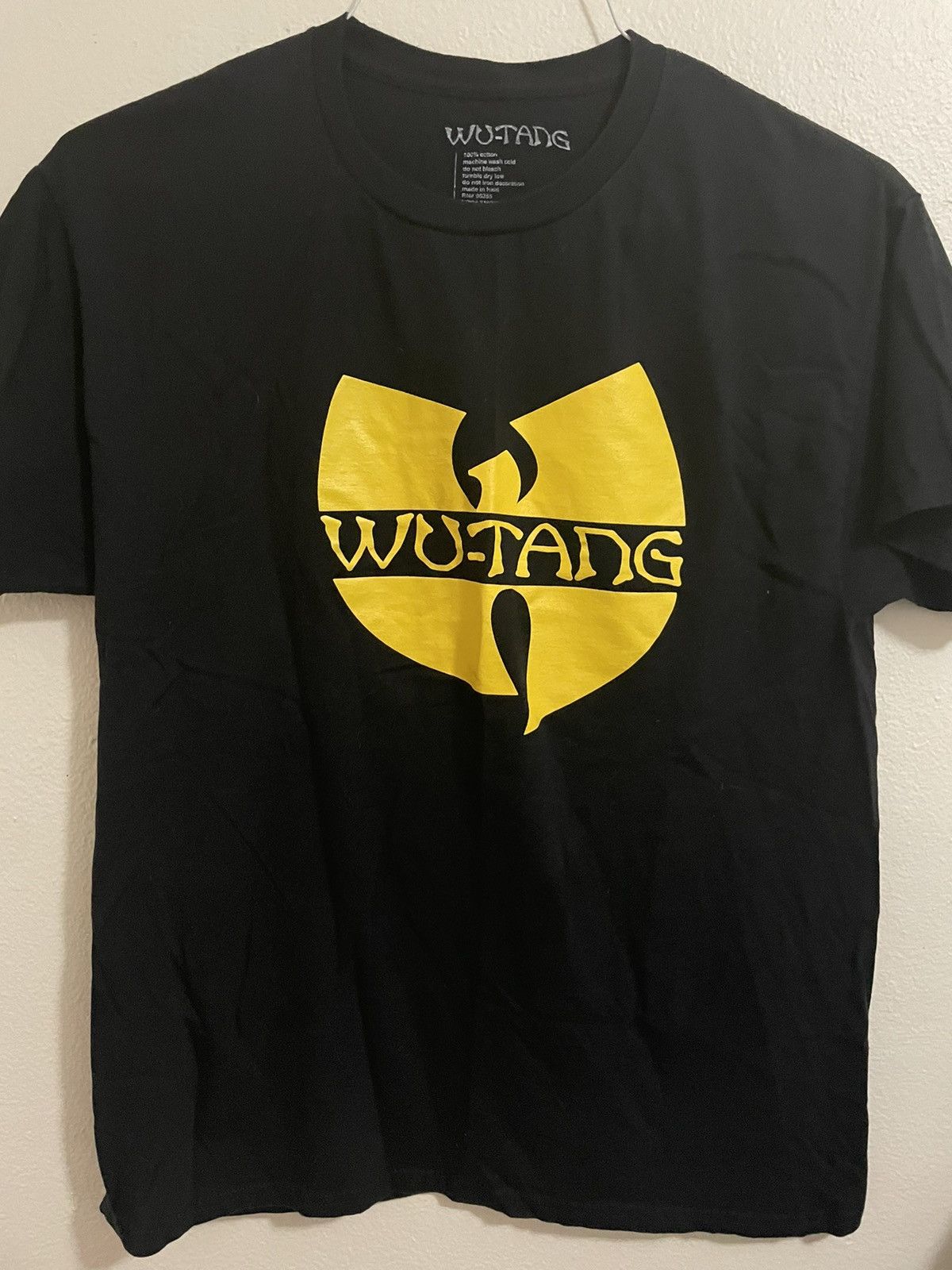 T-Shirt Officiel Wu-Tang Clan Logo - Homme, Bleu, Coton Classique