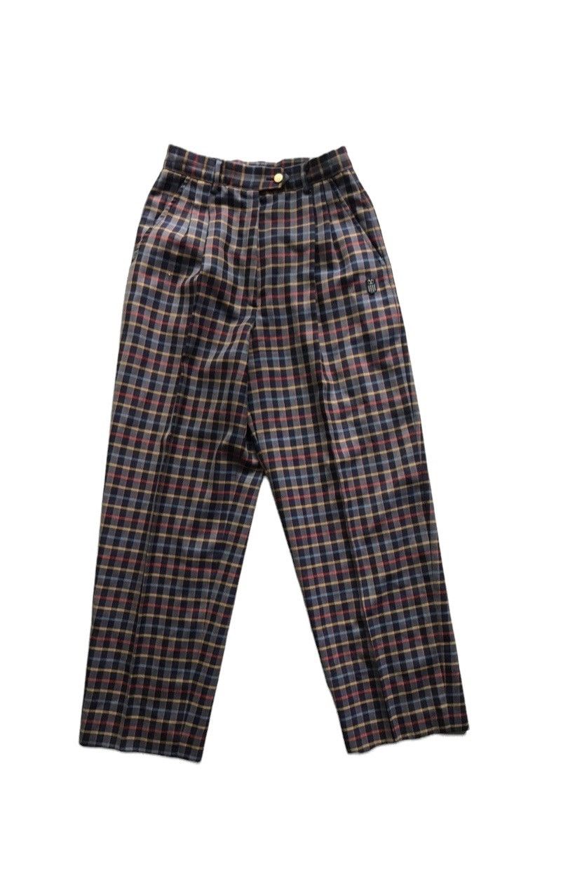 Valentino 90’s Valentino Sport Vintage luxury checkered pants trousers Size 28" / US 6 / IT 42 - 1 Thumbnail
