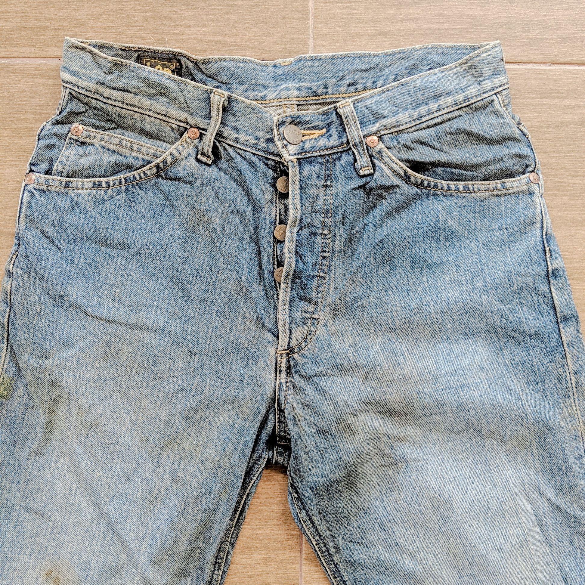 Jean × Lee × Vintage Vintage Lee Button Fly Zip Faded Denim Trousers Pants Size US 28 / EU 44 - 2 Thumbnail