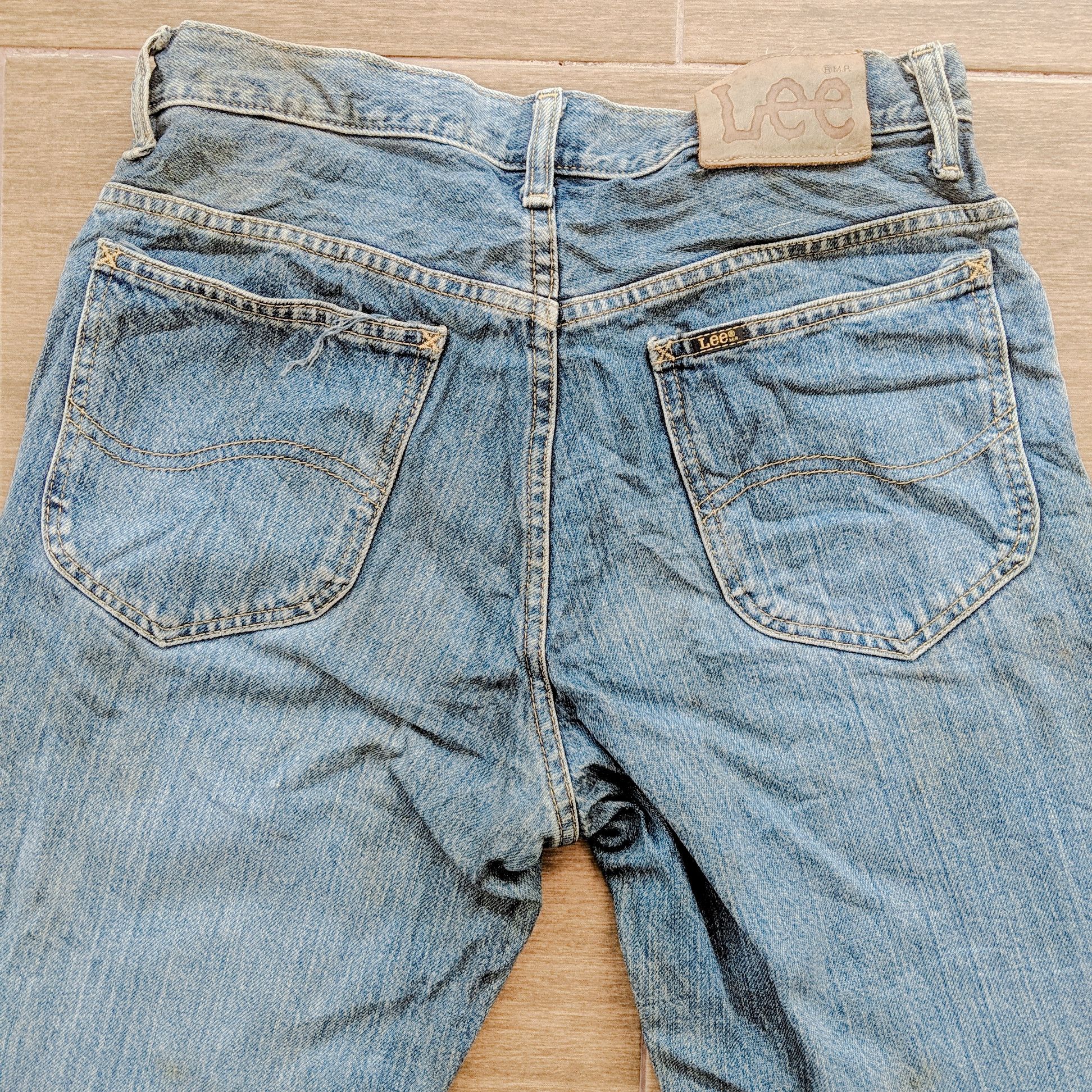 Jean × Lee × Vintage Vintage Lee Button Fly Zip Faded Denim Trousers Pants Size US 28 / EU 44 - 8 Thumbnail