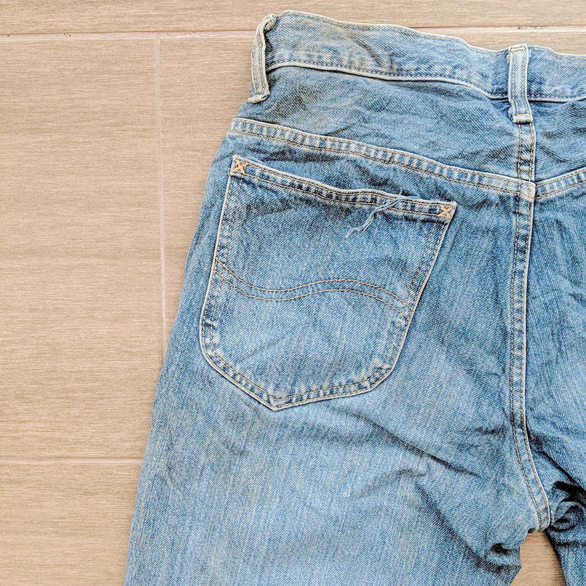 Jean × Lee × Vintage Vintage Lee Button Fly Zip Faded Denim Trousers Pants Size US 28 / EU 44 - 7 Thumbnail