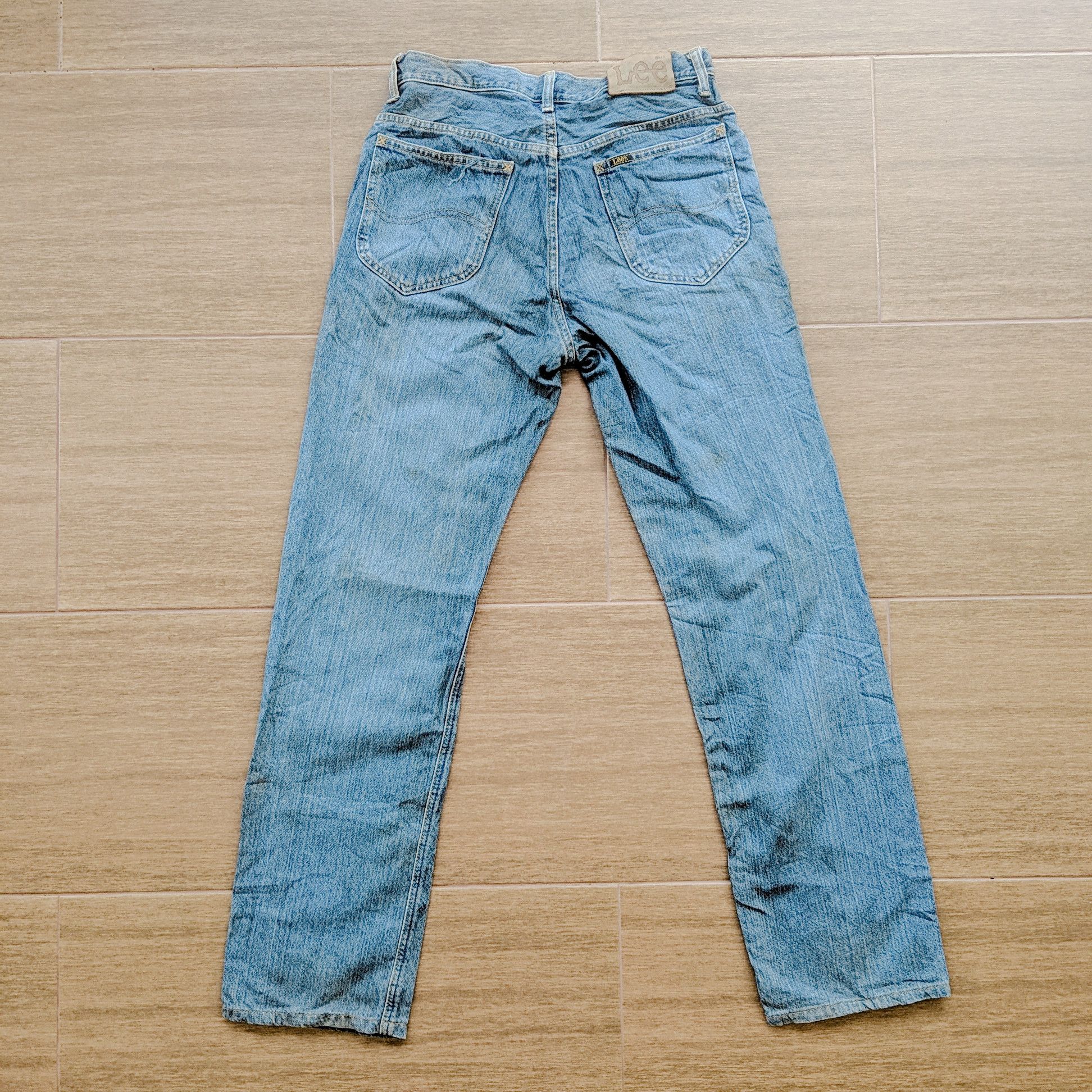 Jean × Lee × Vintage Vintage Lee Button Fly Zip Faded Denim Trousers Pants Size US 28 / EU 44 - 9 Thumbnail