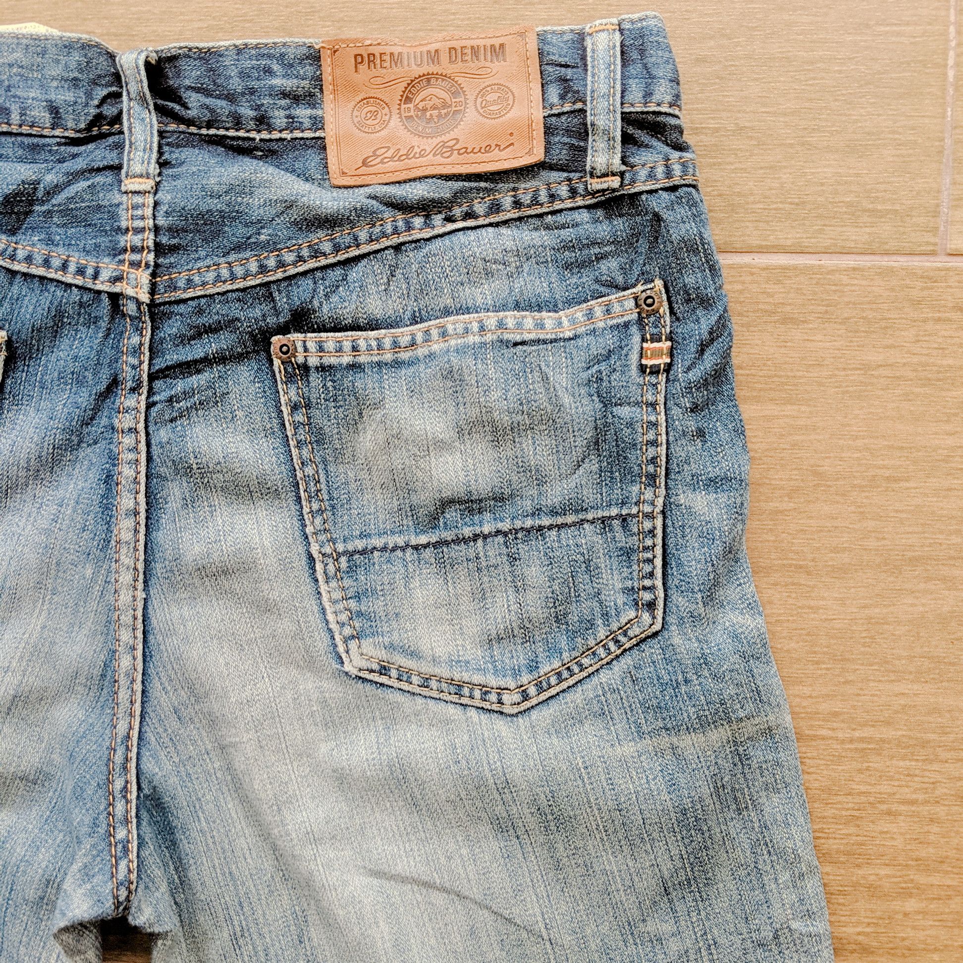 Japanese Brand × Jean × Vintage Vintage Eddie Bauer Distressed Faded Denim Pants Size US 32 / EU 48 - 3 Thumbnail