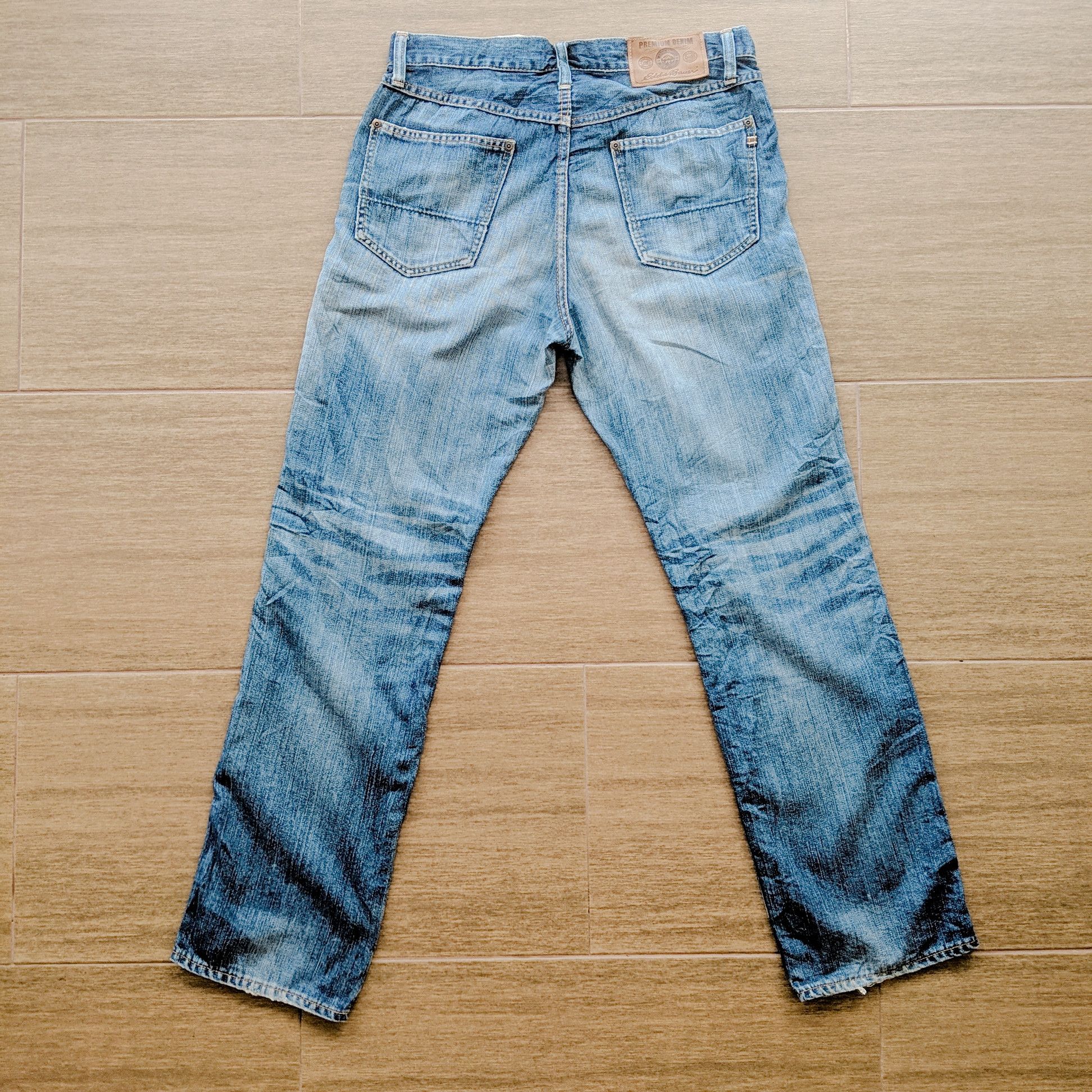 Japanese Brand × Jean × Vintage Vintage Eddie Bauer Distressed Faded Denim Pants Size US 32 / EU 48 - 6 Thumbnail