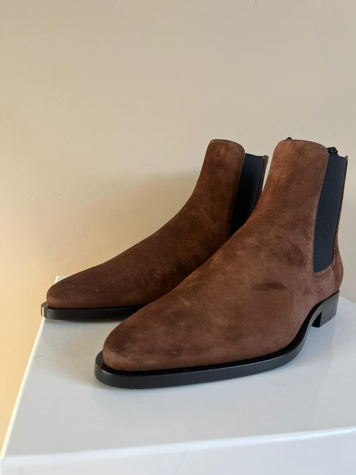 Givenchy Suede Chelsea Boots in Dark Brown Size US 8 / EU 41 - 4 Thumbnail