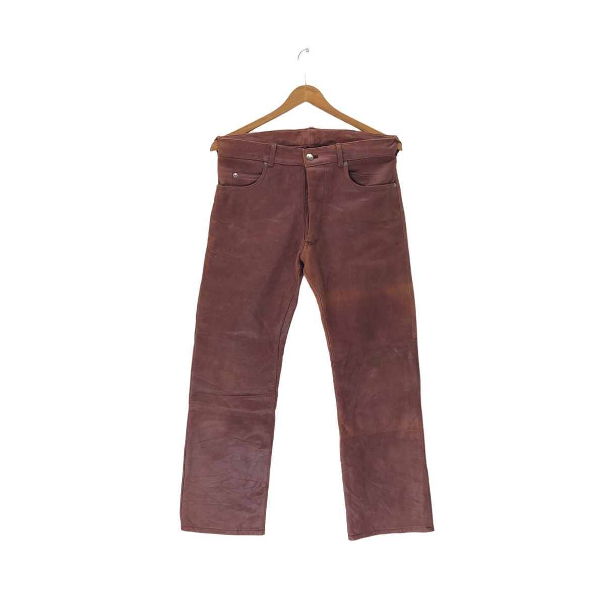 Katharine Hamnett London Cow Skin Leather Pants