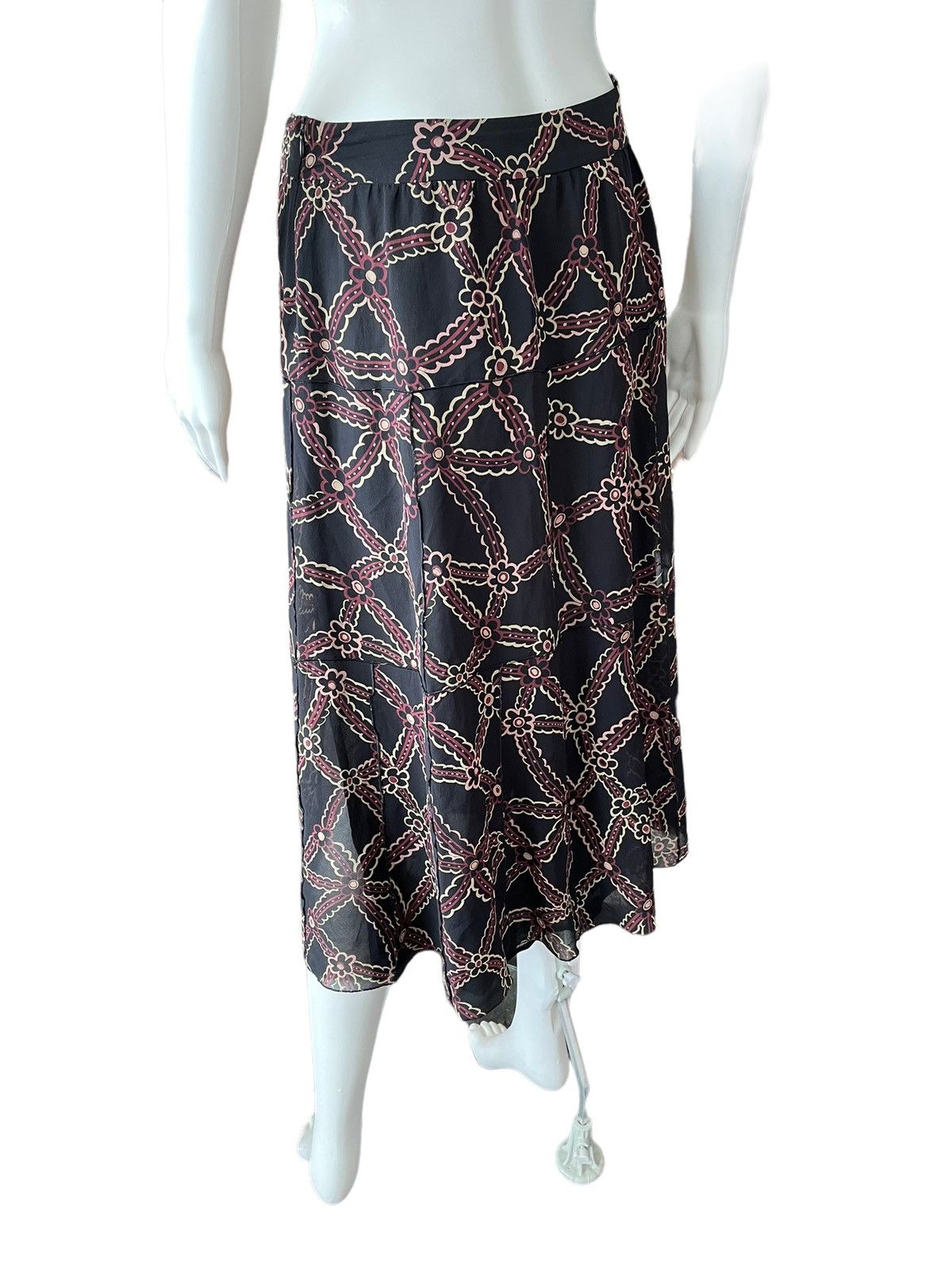 Cacharel Cacharel pure silk midi skirt Size 26" / US 2 / IT 38 - 4 Thumbnail