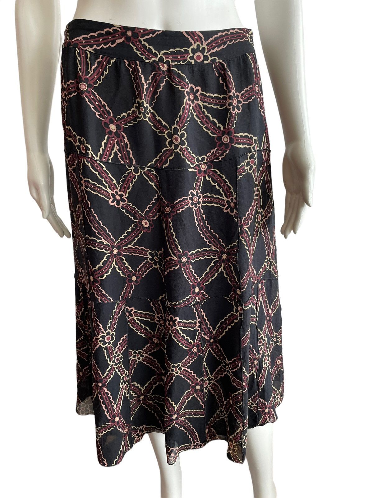 Cacharel Cacharel pure silk midi skirt Size 26" / US 2 / IT 38 - 2 Thumbnail