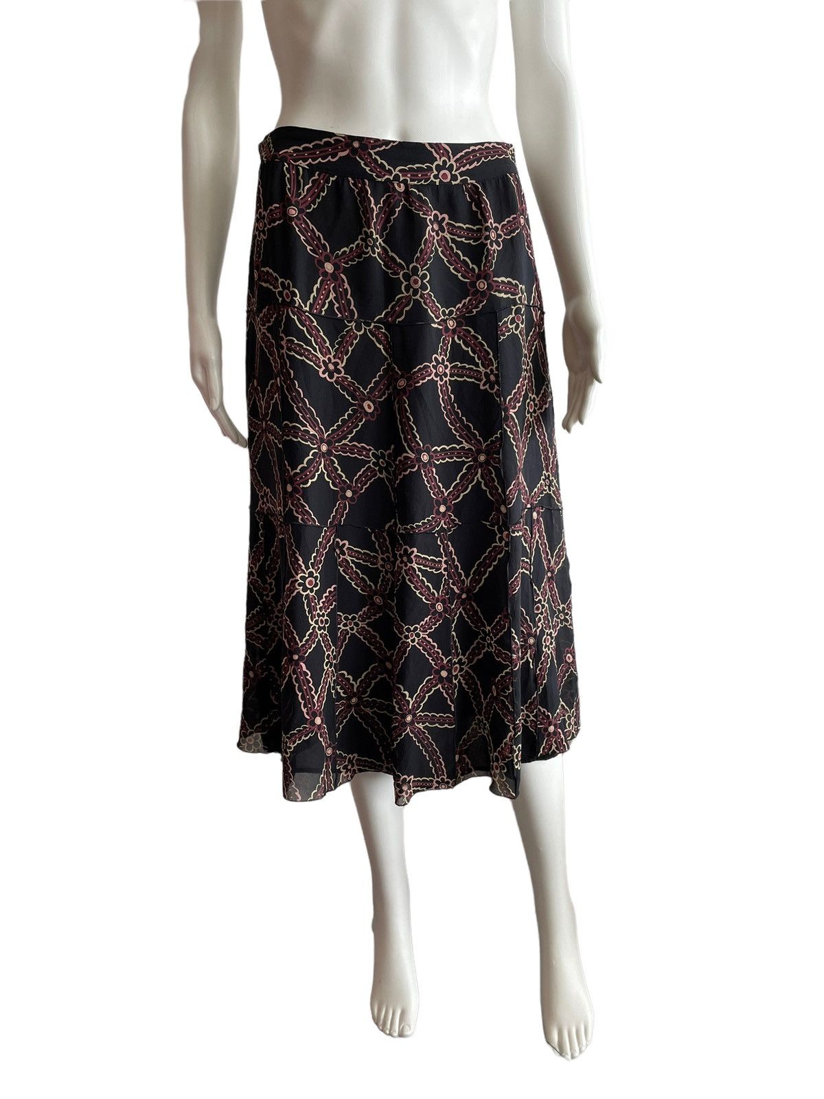 Cacharel Cacharel pure silk midi skirt Size 26" / US 2 / IT 38 - 1 Thumbnail